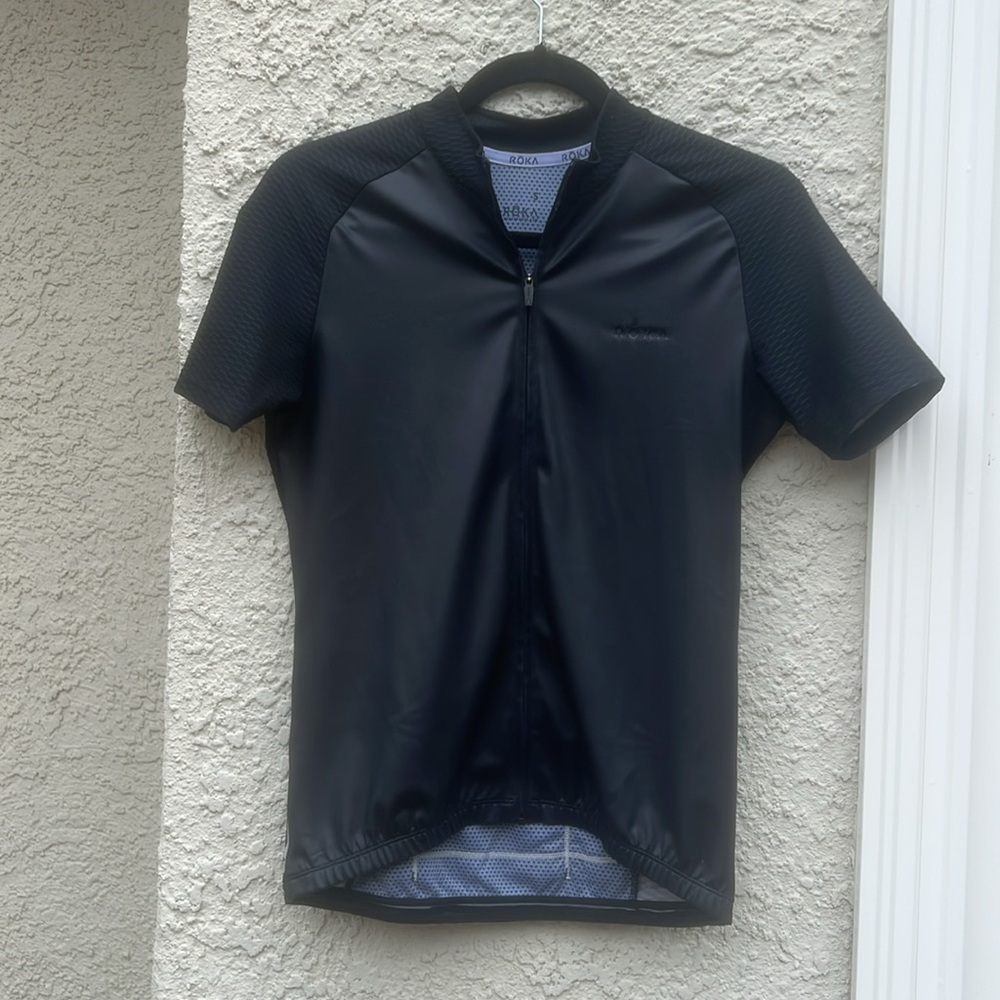 ROKA Women's Black Short Sleeve Cycle Jersey Size S